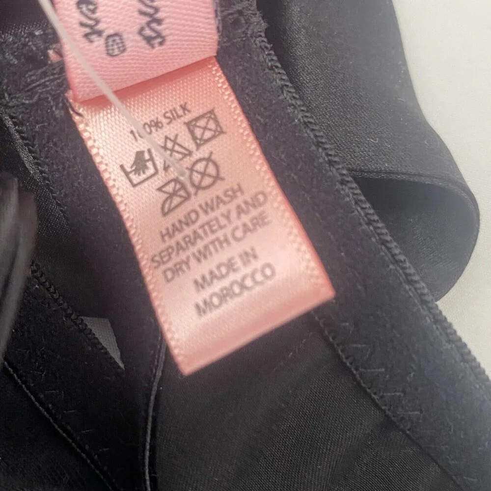 Agent Provocateur Marylin Black Silk Brief Small NWT - Picture 9 of 10